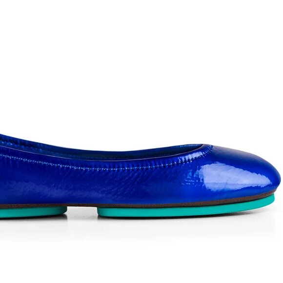 Stunning! Tieks by Gavrieli Sapphire Blue Ballet Flats Sandals Size 10 - Picture 4 of 10